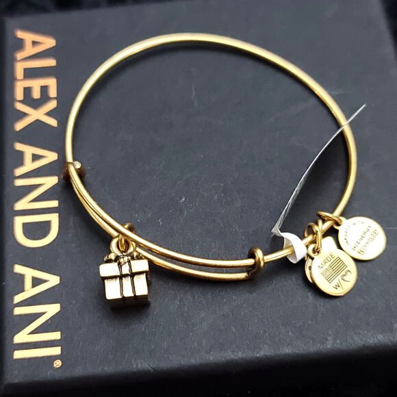 Alex And Ani Gift Box Charm Bracelet - Picture 2 of 7